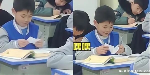  学生上课“传纸条”被老师截胡，家长们快看看吧，保准你能笑出内伤！_m.xinmiyue.com